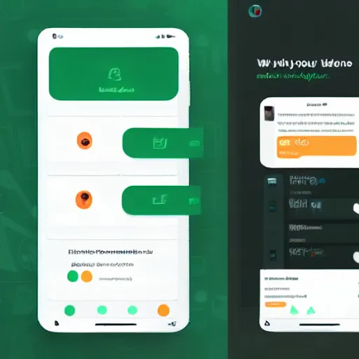 Prompt: UI design of a mobile app