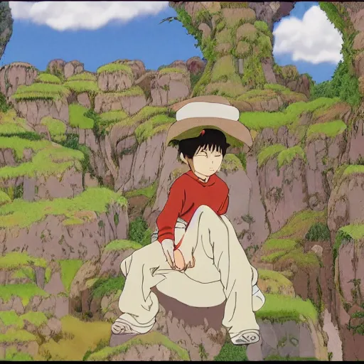 Image similar to art made by Hayao Miyazaki in high quality detailed, 8k, smooth, sharp focus