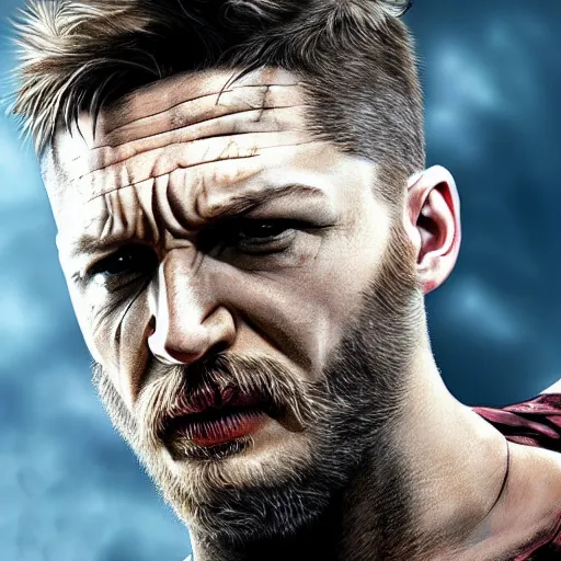 Image similar to tom hardy as wolverine from x - men digital art 4 k detailed super realistic