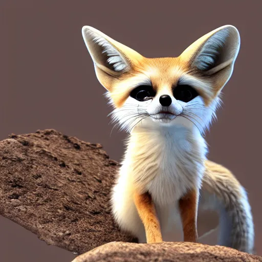 Prompt: fennec fox, making a speech, realistic, 4k