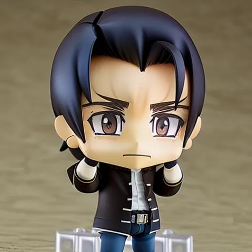 Prompt: anime nendoroid of johnny cash, figurine, detailed product photo