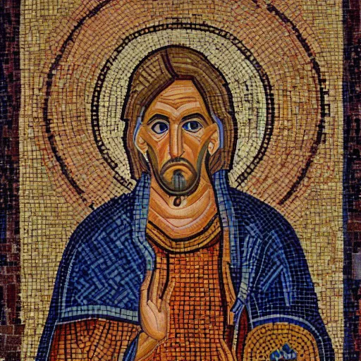 Prompt: portrait of shinzo abe as a byzantine mosaic as christian saint, christian art, very realistic, very intricate, highly detailed, high quality, hd, 8 k, perfect face