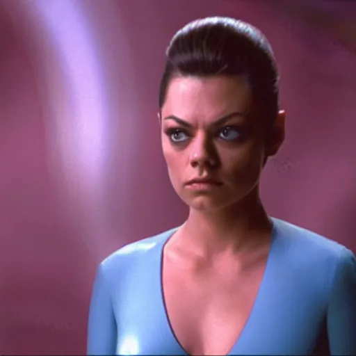 Image similar to A still of Mila Kunis as Seven of Nine in Star Trek: Voyager (1995)