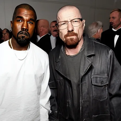 Image similar to walter white and kanye west