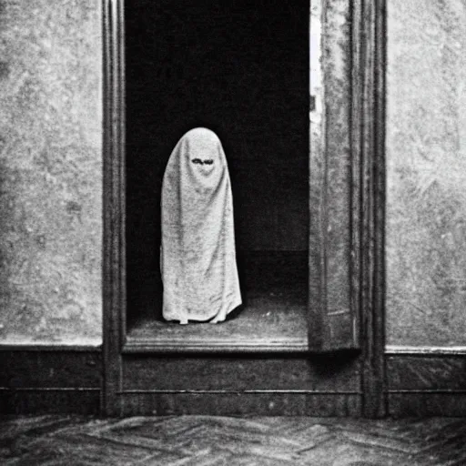 Prompt: ghost in a corner, 1900s picture