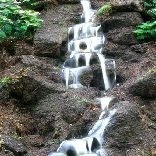 Image similar to a cat waterfall