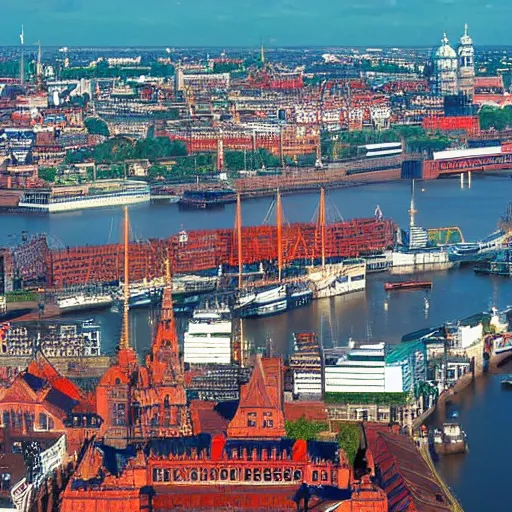 Image similar to the city of hamburg