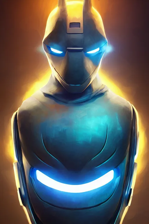 Image similar to epic mask helmet robot ninja portrait stylized as fornite style game design fanart by concept artist gervasio canda, behance hd by jesper ejsing, by rhads, makoto shinkai and lois van baarle, ilya kuvshinov, rossdraws global illumination radiating a glowing aura global illumination ray tracing hdr render in unreal engine 5