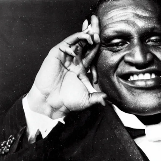 Image similar to paul robeson dreaming of velvet chocolate candy