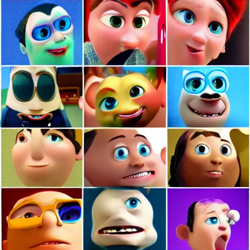 Image similar to character in the style of pixar