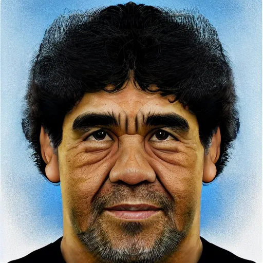 Prompt: studio light, portrait, diego armando maradona by mark brooks, by roger dean, hd, hyper detailed, 4 k - h 6 4 0