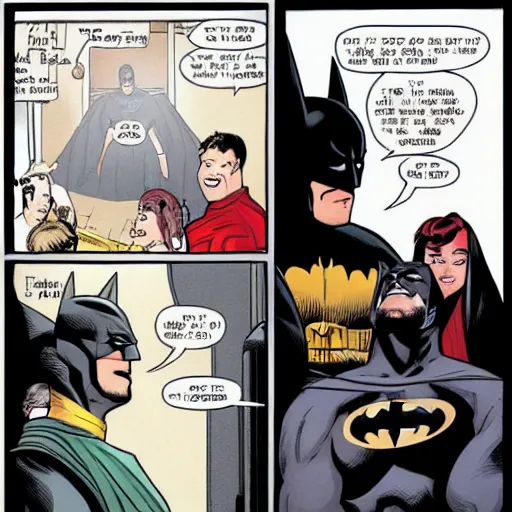 Prompt: batman seeing his parents again