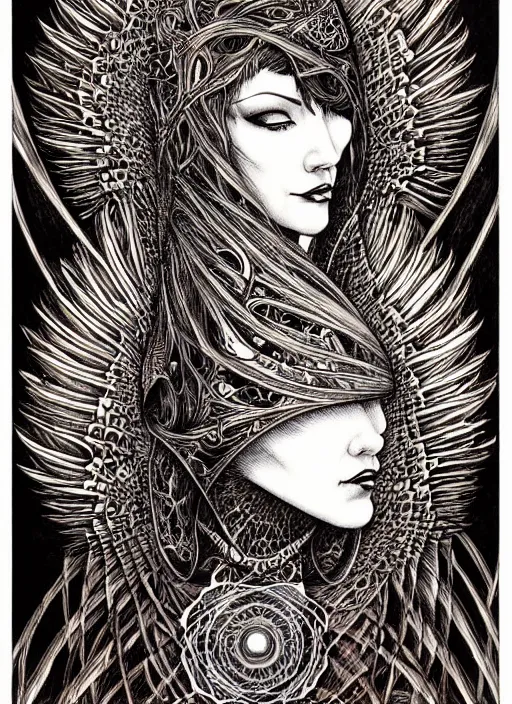 Image similar to a portrait of a lady by aaron horkey