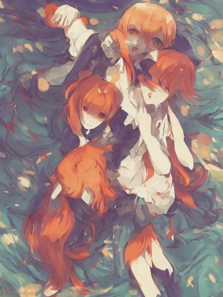 Image similar to beautiful art anime Senko-san fox, trending on pixiv, by Makoto Shinkai