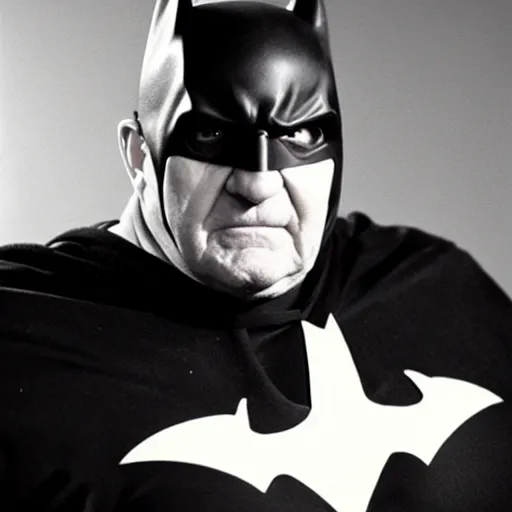 Image similar to ed asner as the batman