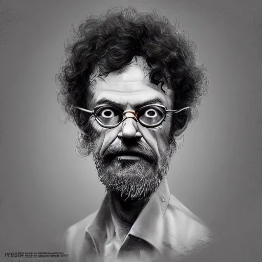 Image similar to Terence Mckenna as Muzan Kibutsuji, digital art, cgsociety, artstation, trending, 4k