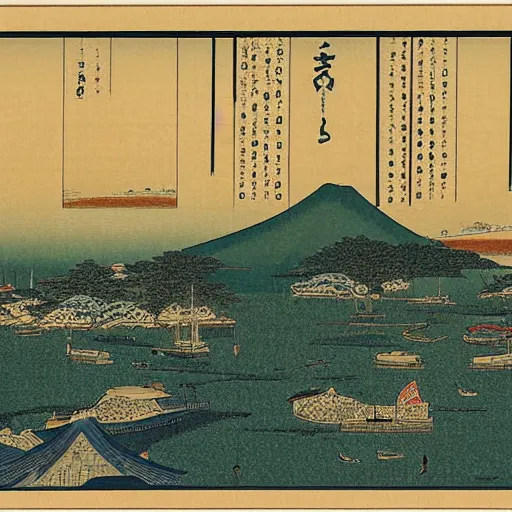 Prompt: san francisco bay view, ukiyo - e, highly detailed, uhd