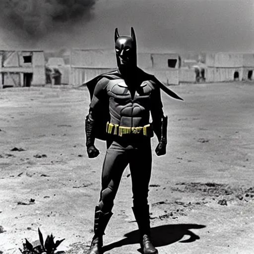 Image similar to batman in the vietnam war