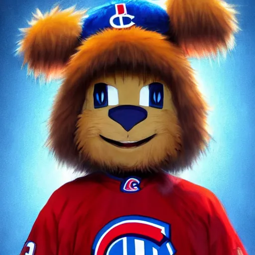 Image similar to anime Portrait of Youppi the Habs Montreal Canadiens Mascot as a very cute powerful and friendly pokemon, highly detailed anime, high evolution, 1990s, legendary, smooth, sharp focus, dynamic lighting, intricate, trending on ArtStation, illustration pokemon, art by WLOP