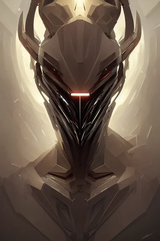 Prompt: professional concept art symmetrical portrait of a horrendous mechanical predatory species in a dark room by artgerm and greg rutkowski. an intricate, elegant, highly detailed digital painting, cubism, concept art, smooth, sharp focus, illustration, in the style of cam sykes.