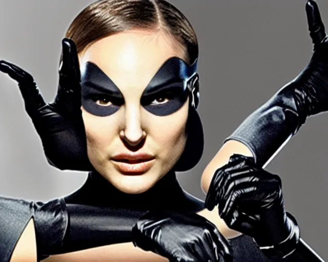 Image similar to natalie portman as catwoman, cdx