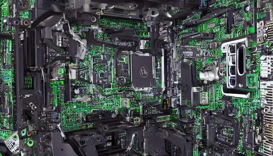 Prompt: the inside of a computer only made of organic material, biology, photo - realistic, detailed