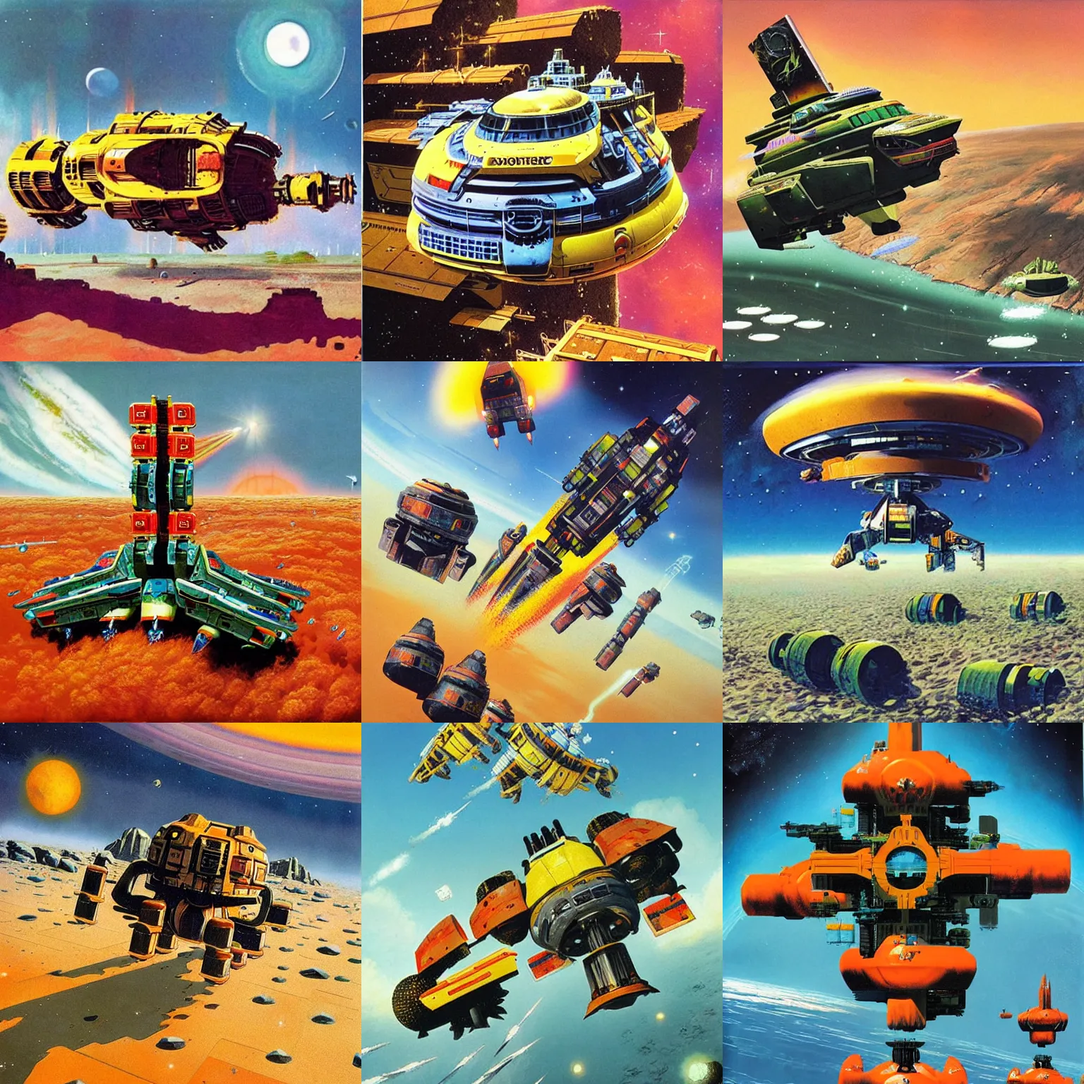 Prompt: artwork by chris foss