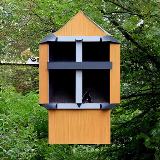 Prompt: bat box designed by Norman Foster