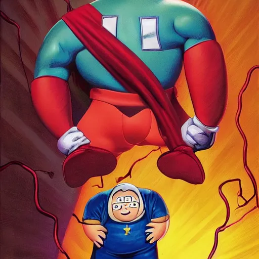 Image similar to captain underpants by joe jusko