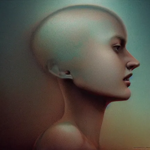 Image similar to dream woman, art, concept art, beksinski, zdzisław, photorealistic, rendered in octane, matte painting, highly detailed, featured on deviantart