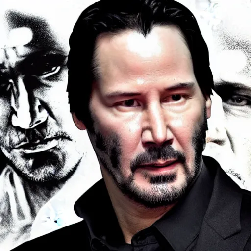 Prompt: Keanu reeves as The punisher 4K detail