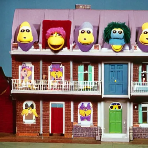 Image similar to section 8 housing, sesame street 1 9 7 8