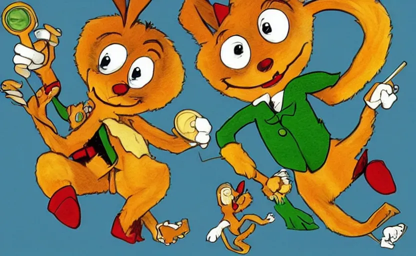 Prompt: “ geronimo stilton, on the cheese planet ”