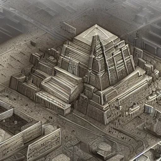 Image similar to a city with an egiptian pyramid futuristic super detailed photorealistic