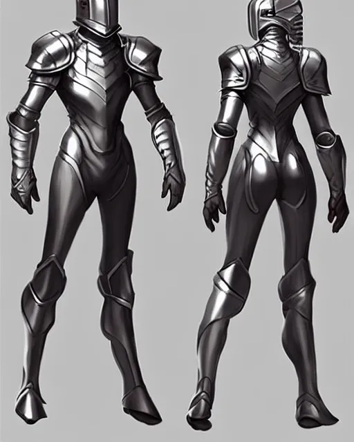 Image similar to concept art of a futurstic knight, wearing tight slim futurstic clothing. character sheet, whole body, whole figure, character design, reference model sheet, by wlop and artgerm | | cute - fine - fine details by stanley artgerm lau, wlop, rossdraws, and sakimichan, trending on artstation, brush strokes