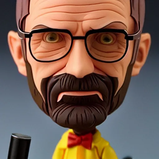 Image similar to billy crystal meth cosplay walter white, stop motion vinyl action figure, plastic, toy, butcher billy style