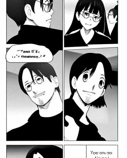 Image similar to steve jobs official manga, next scene