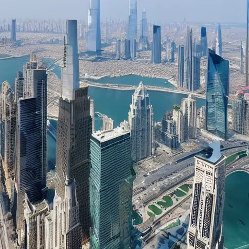 Image similar to view of New York from the Burj Dubaï