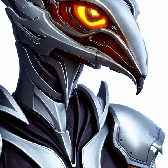 Image similar to close up headshot of a cute beautiful stunning anthropomorphic hot female robot dragon, with sleek silver metal armor, glowing OLED visor, facing the camera, high quality maw open and about to eat your pov, food pov, the open maw being highly detailed and soft, highly detailed digital art, furry art, anthro art, sci fi, warframe art, destiny art, high quality, 3D realistic, dragon mawshot, maw art, pov furry art, furry mawshot, macro art, dragon art, Furaffinity, Deviantart, Eka's Portal, G6