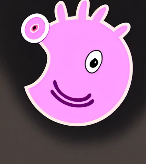 Prompt: turbocharger that look like the head of peppa pig