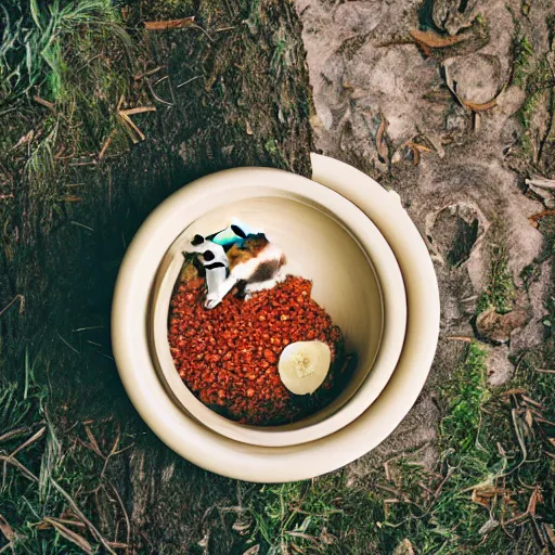 Prompt: badger eating a huge bowl of alplermagronen, beautiful professional photography, 8 k hd, 3 5 mm film