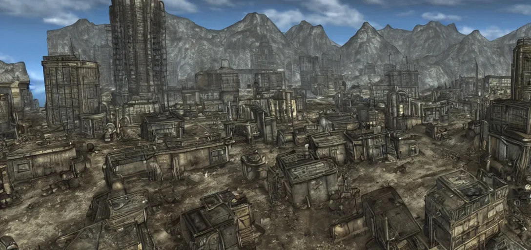 Image similar to Vault City from Fallout 1