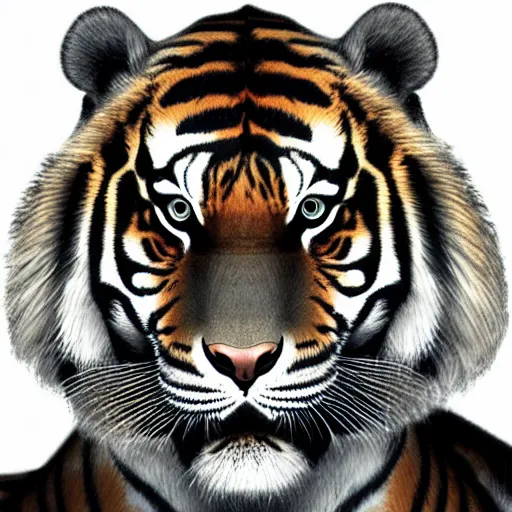 Prompt: portrait of humanoid tiger, dark fantasy, realism