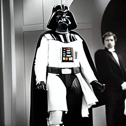 Image similar to photo of Darth Vader guest appearance on 1975 episode of “The Love Boat