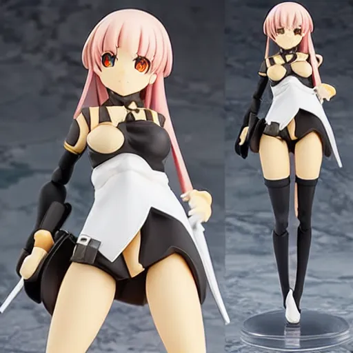 Prompt: vtuber Gawr Gura as a Figma anime figurine. Posable PVC action figurine. Detailed artbreeder face. Full body 12-inch Figma anime statue.