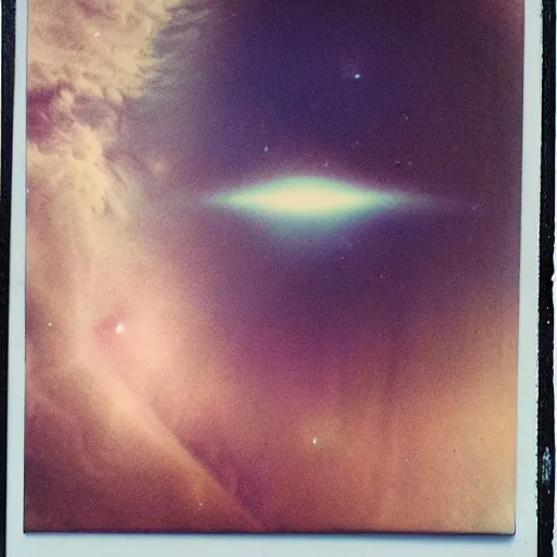 Prompt: Liminal space in outer space, polaroid