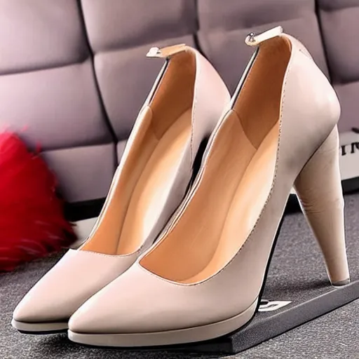 Image similar to beautiful leather high heels lady shoes inspired by the eiffel tower