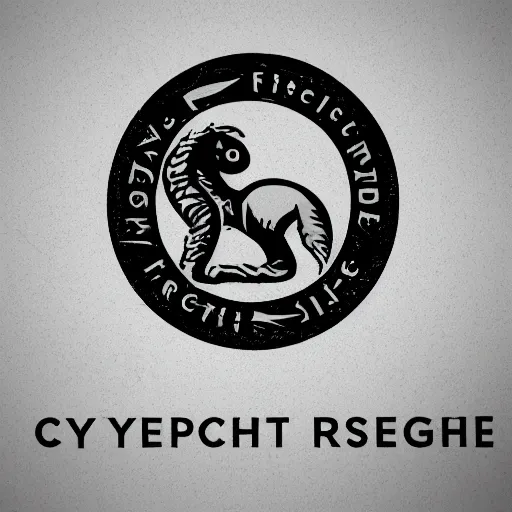 Image similar to a logotype for cryptid research organisation