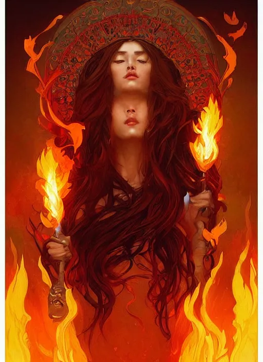 greek goddess of fire