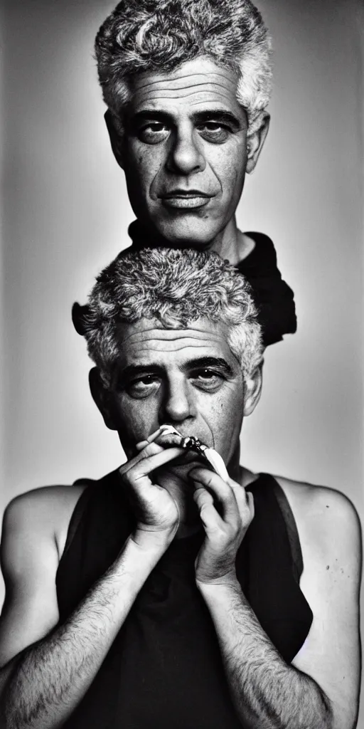 Prompt: award winning photo of yair lapid smoking weed, vivid colors, happy, symmetrical face, beautiful eyes, studio lighting, wide shot art by Sally Mann & Arnold Newman